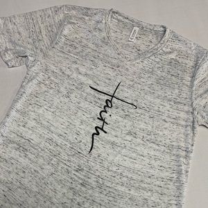Faith V Neck tee shirt.